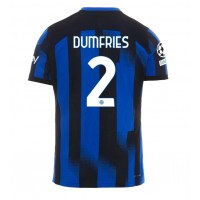 Dres Inter Milan Denzel Dumfries #2 Domáci 2023-24 Krátky Rukáv